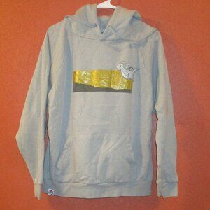 Nintendo Pokemon Woman Large Gray White Black Long Sleeve Pullover Hoodie